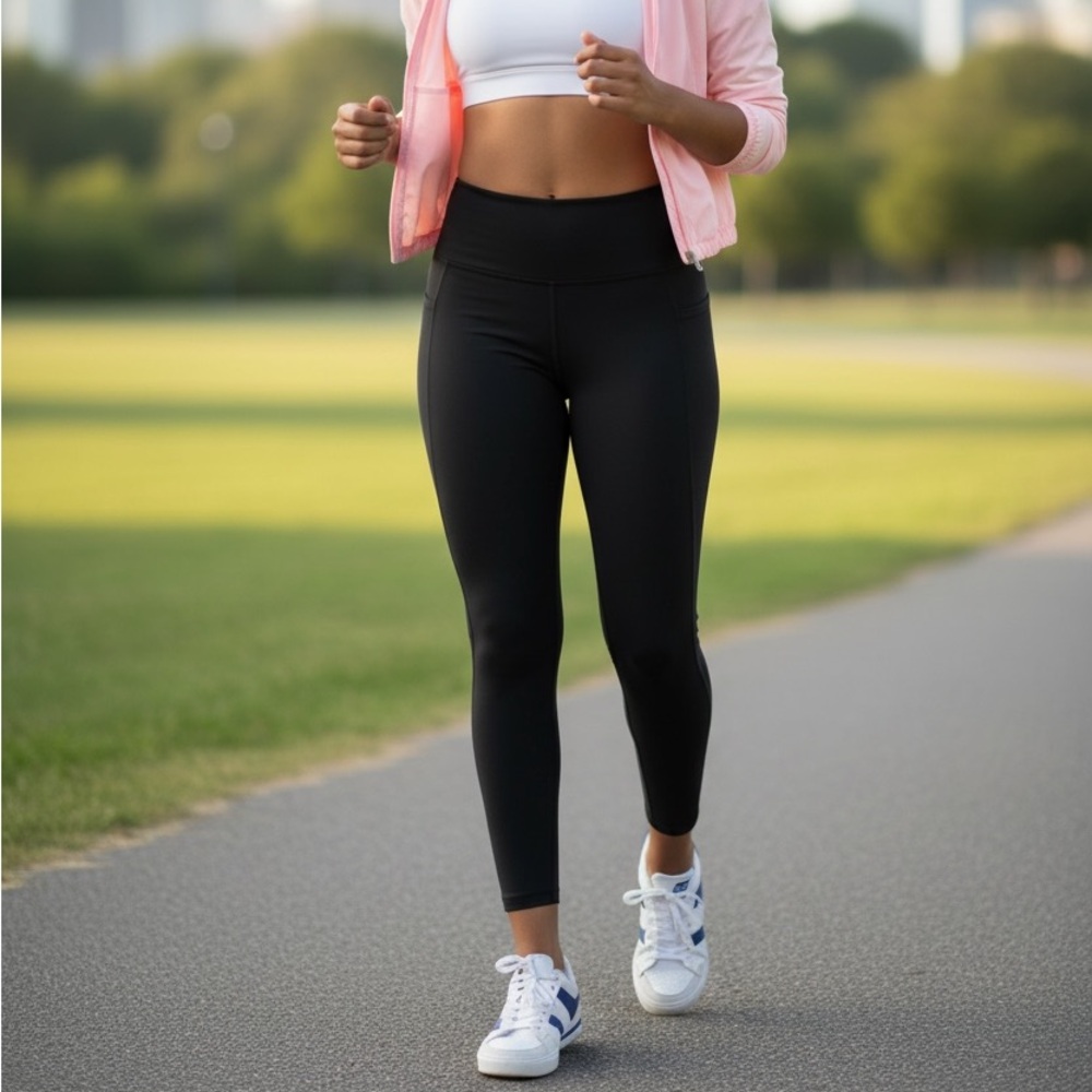 Janice Active Black Leggings